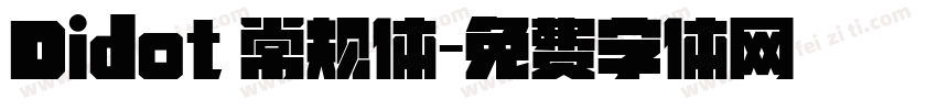 Didot 常规体字体转换